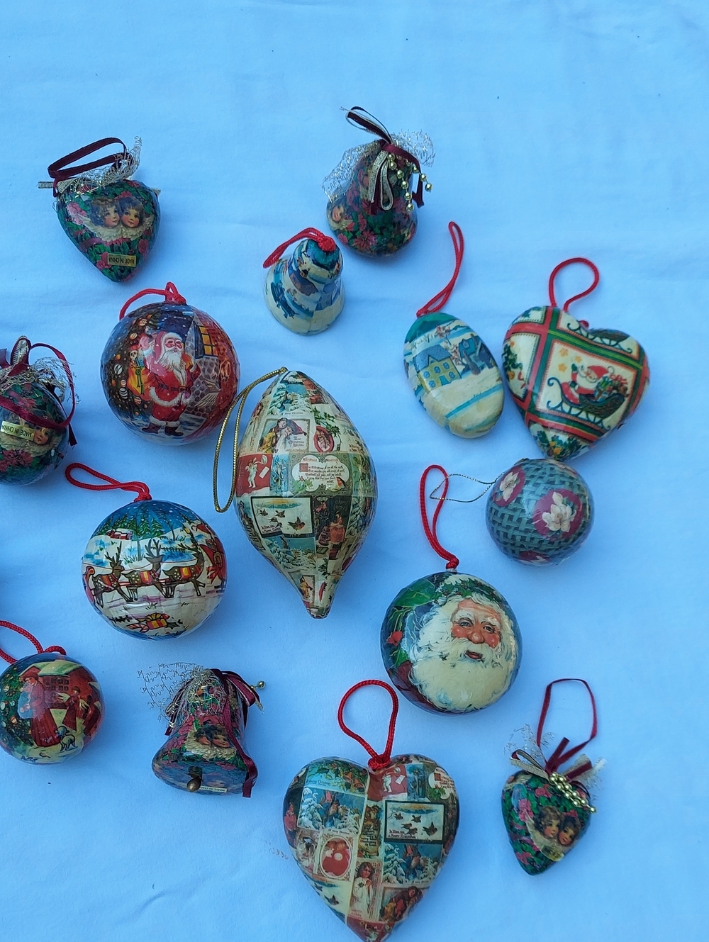 Vintage Christmas Ornaments - 18 Items